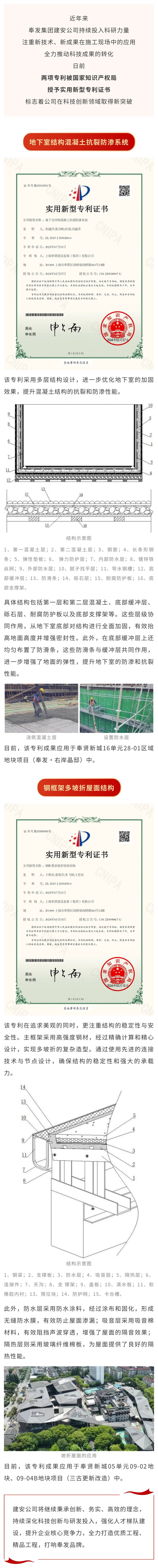 Jianan Company が 2 つの国家実用新案特許を取得