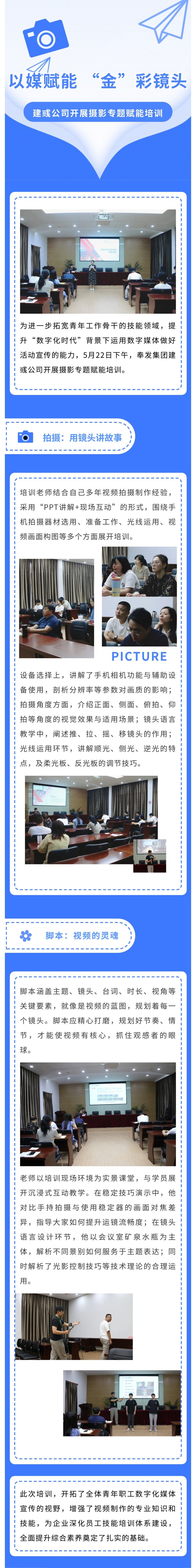 Jianyu Company が写真の特別な強化トレーニングを実施